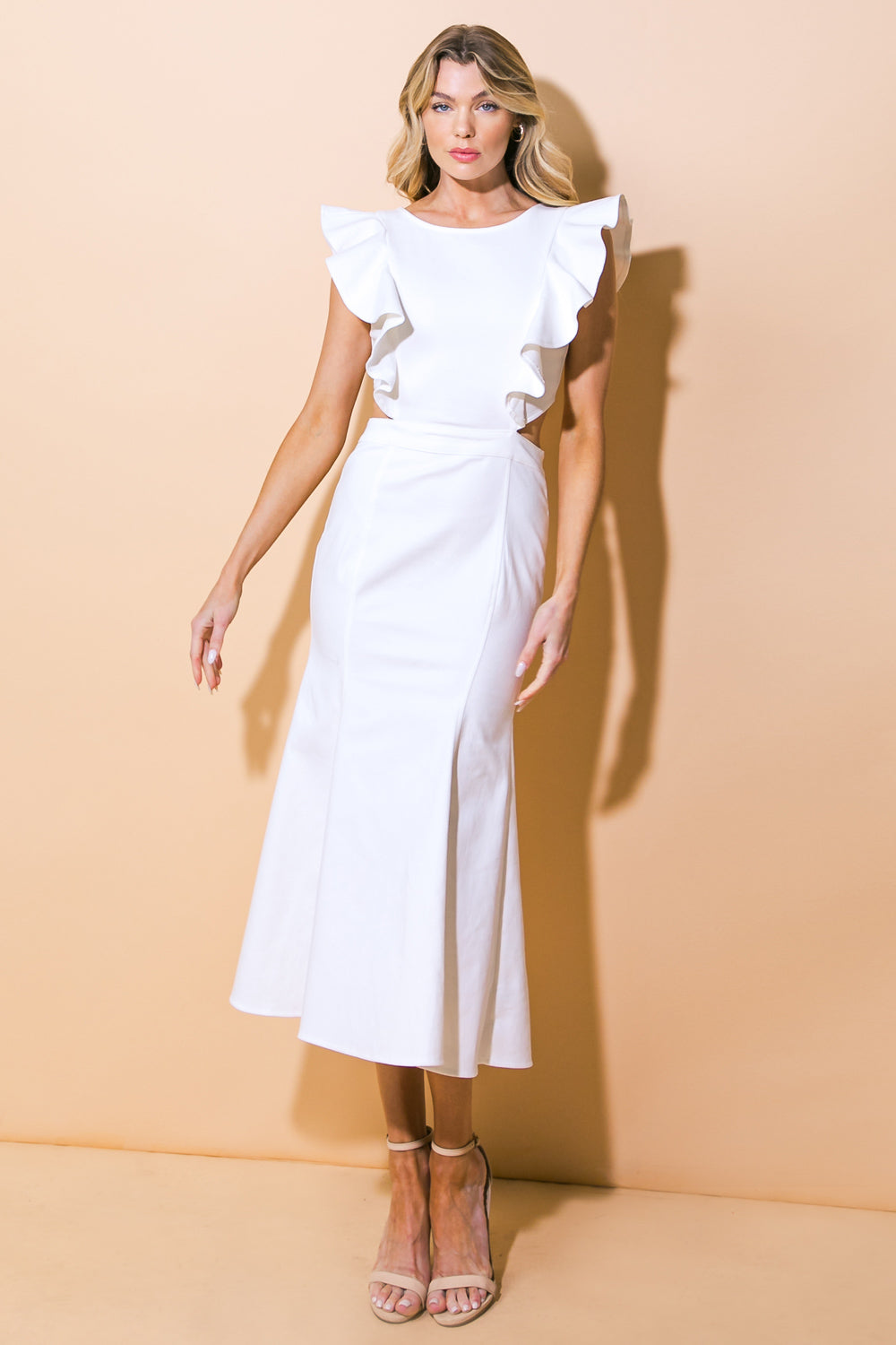 CATCH THE BOUQUET TWILL MIDI DRESS - Concordia Style Boutique