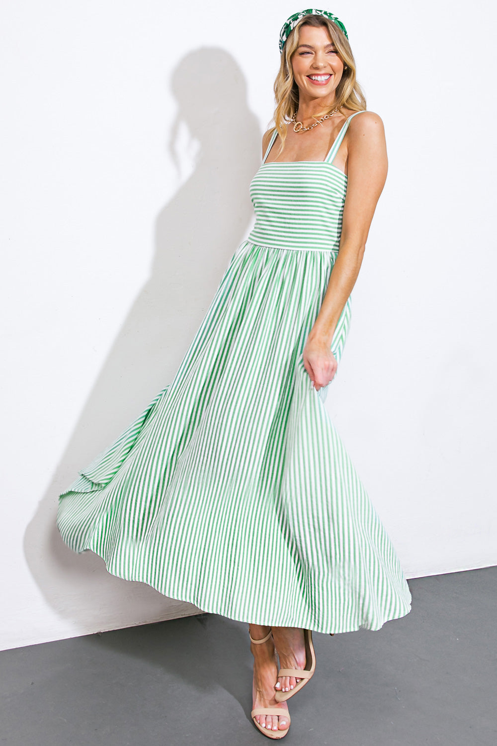 ATTRACTING LOOKS WOVEN MIDI DRESS - Concordia Style Boutique