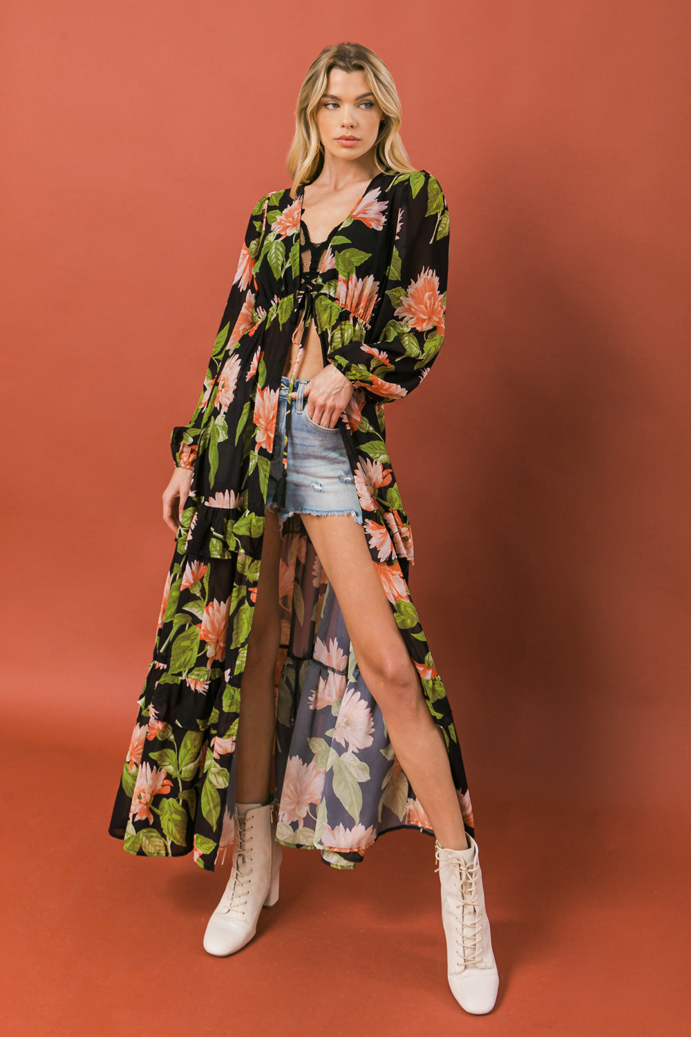 BEIN WITH THE BASICS WOVEN MAXI COVER UP - Concordia Style Boutique