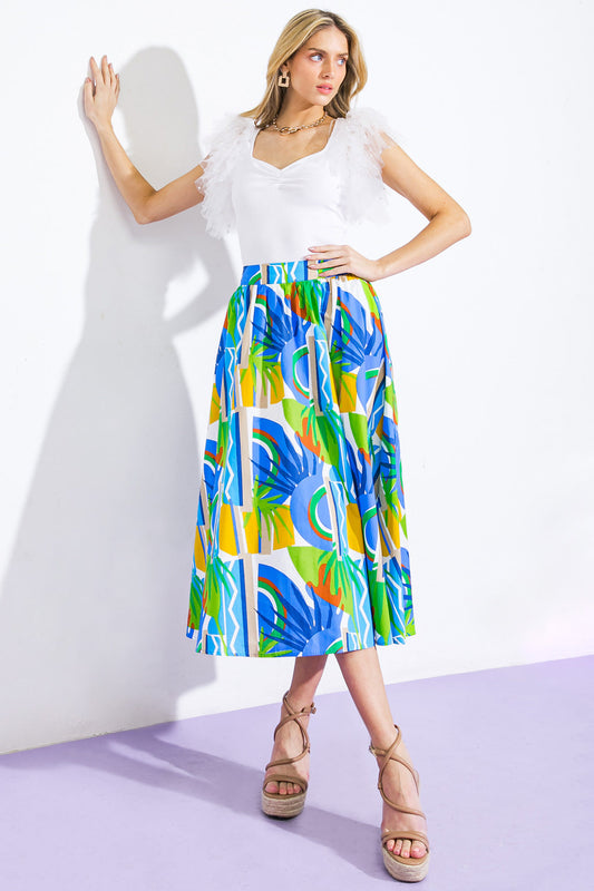 ARE WE THERE YET WOVEN MIDI SKIRT - Concordia Style Boutique