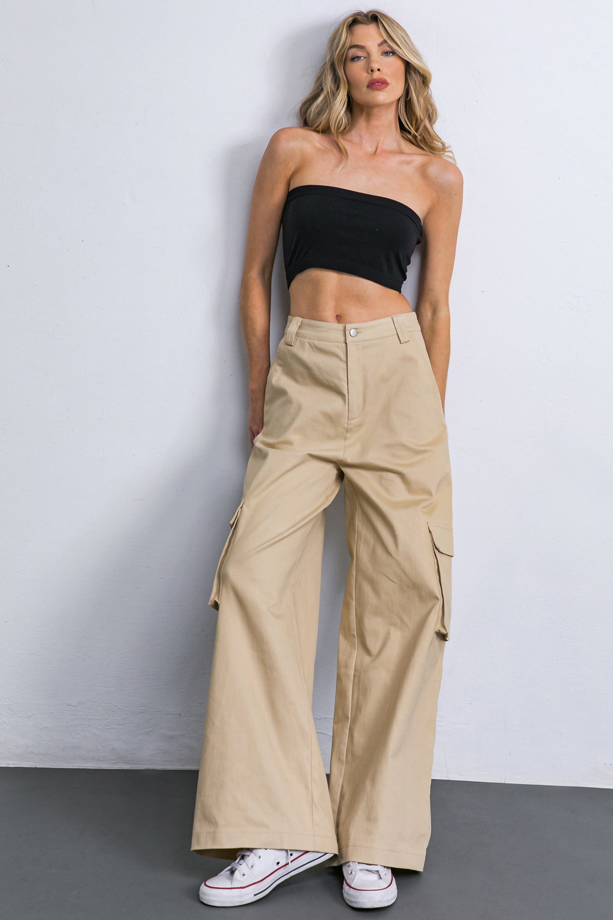 ADORABLE POSH WOVEN CARGO PANTS - Concordia Style Boutique