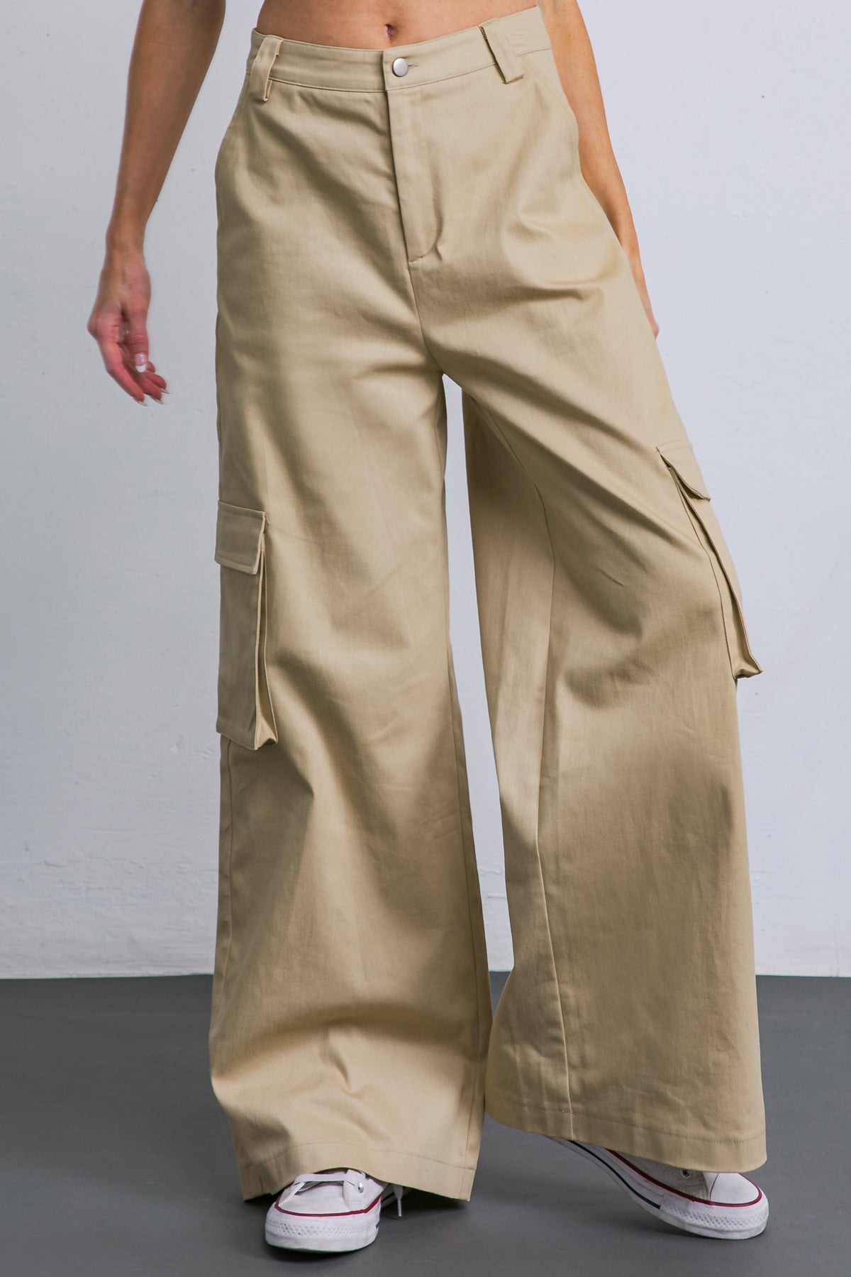 ADORABLE POSH WOVEN CARGO PANTS - Concordia Style Boutique