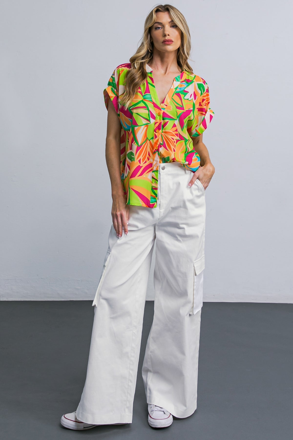 ADORABLE POSH WOVEN CARGO PANTS - Concordia Style Boutique