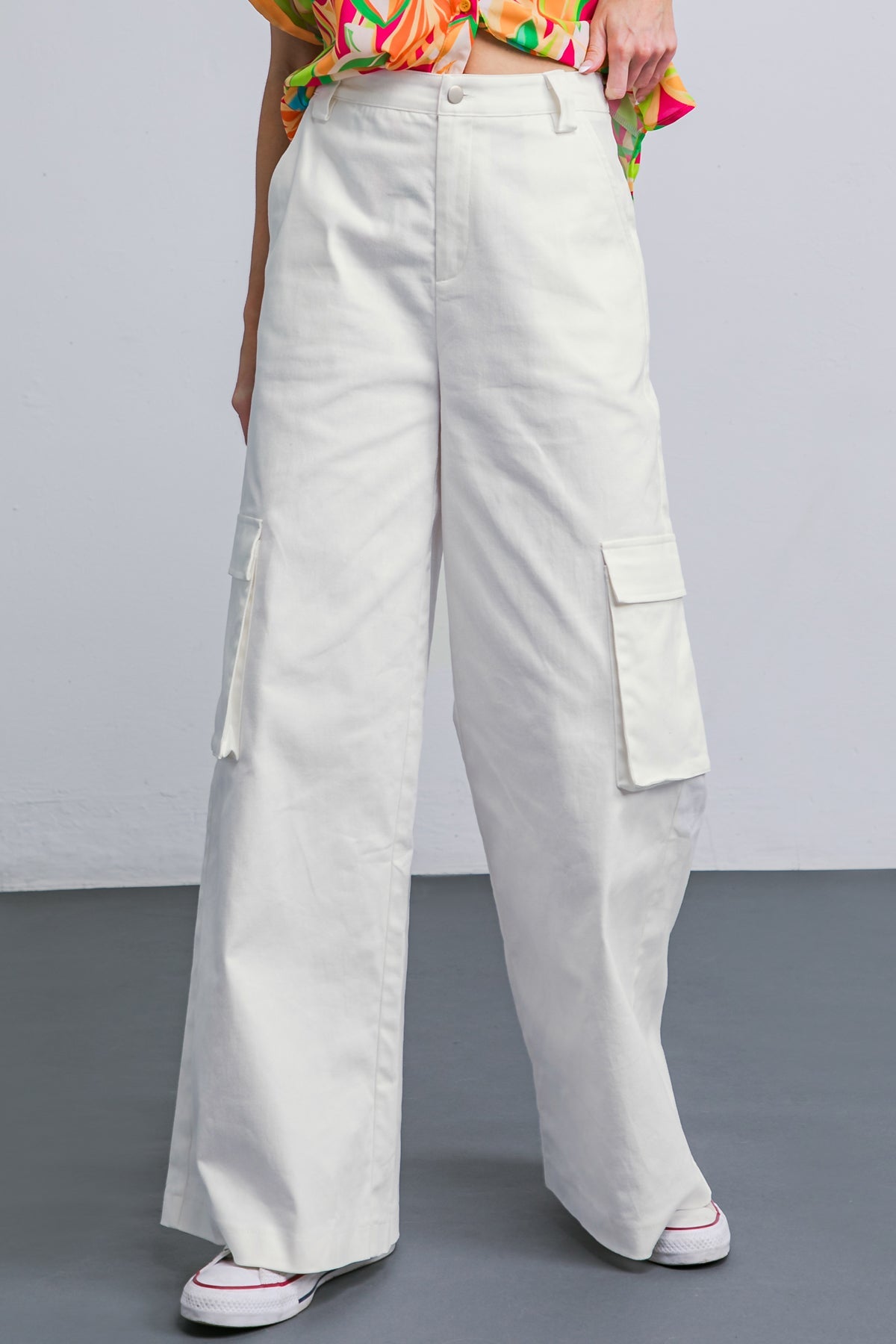 ADORABLE POSH WOVEN CARGO PANTS - Concordia Style Boutique