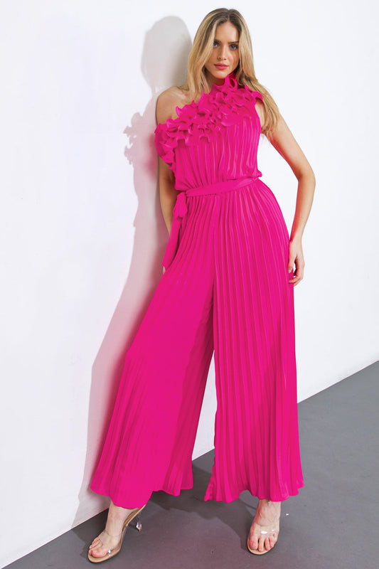 CAN'T TALK RIGHT NOW WOVEN JUMPSUIT - Concordia Style Boutique