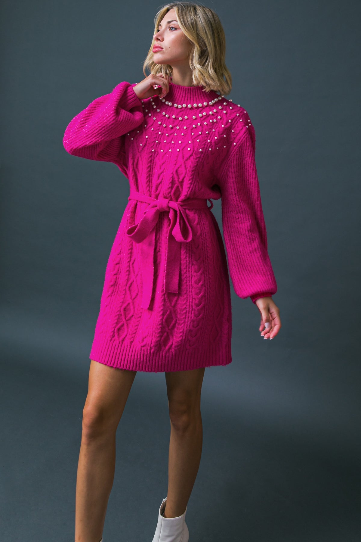 BRING THE VIBES SWEATER MINI DRESS - Concordia Style Boutique