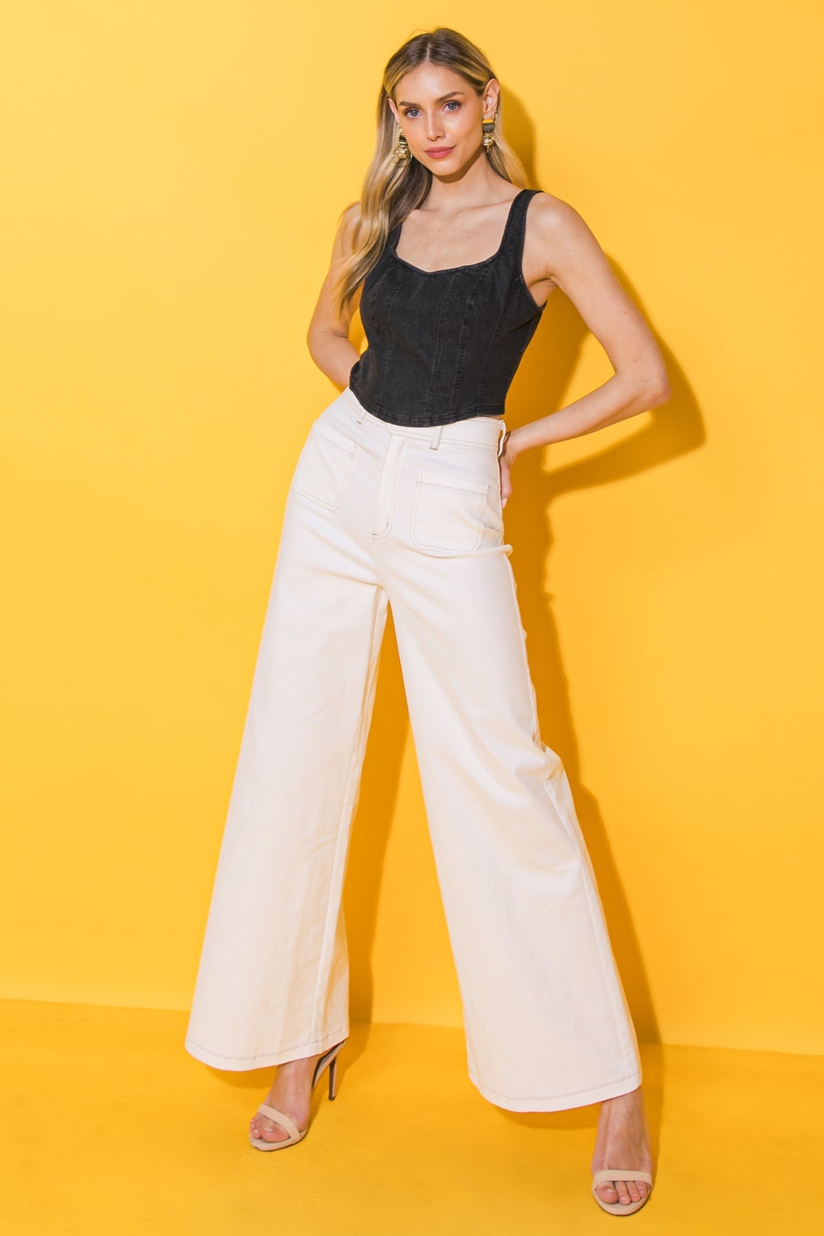 ALL AHEAD DENIM CROP TOP - Concordia Style Boutique