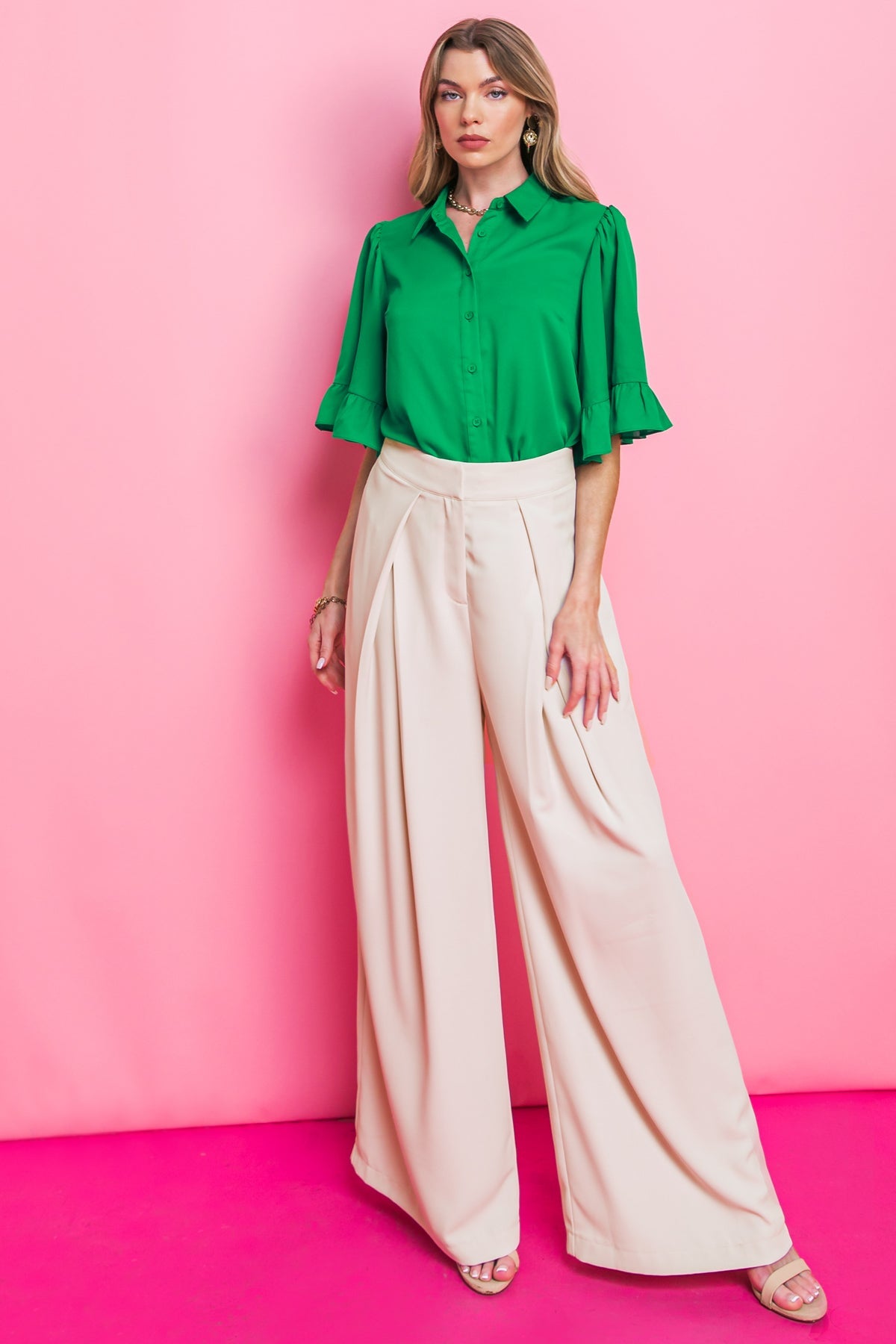 BACK TO BUSINESS WOVEN TOP - Concordia Style Boutique