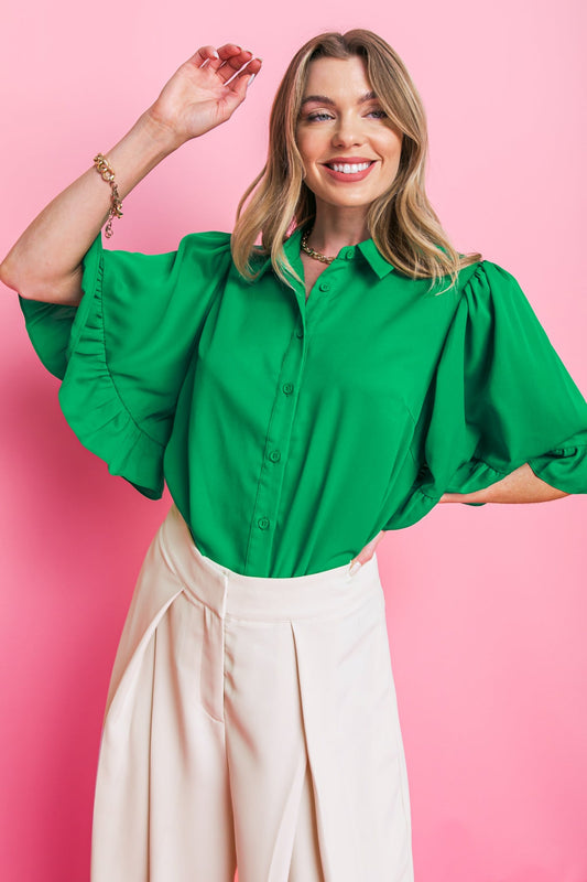 BACK TO BUSINESS WOVEN TOP - Concordia Style Boutique