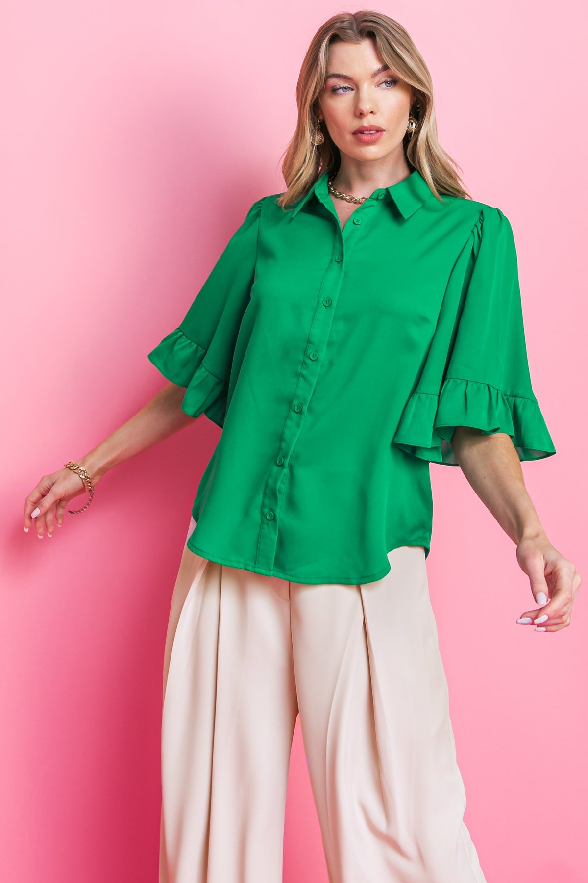 BACK TO BUSINESS WOVEN TOP - Concordia Style Boutique