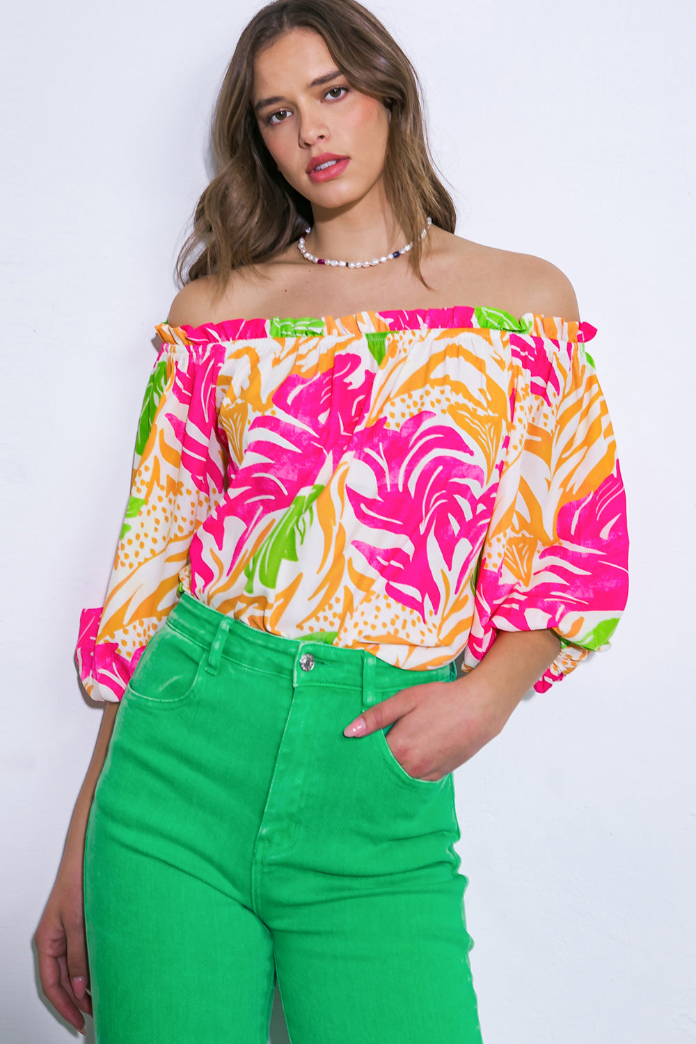 BREAKING HEARTS WOVEN TOP - Concordia Style Boutique