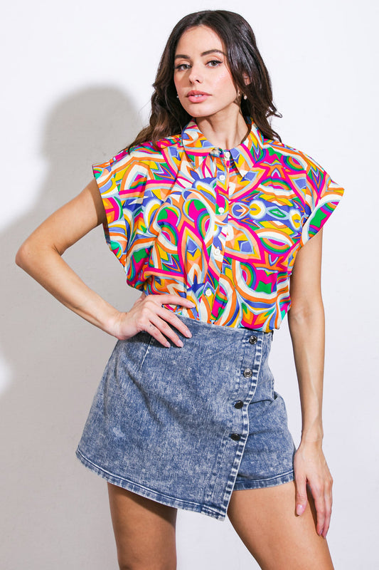 BEAUTIFUL BEGINNINGS WOVEN TOP - Concordia Style Boutique