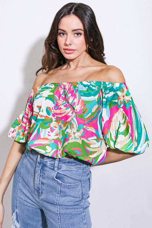 BRING GOOD ENERGY WOVEN TOP - Concordia Style Boutique