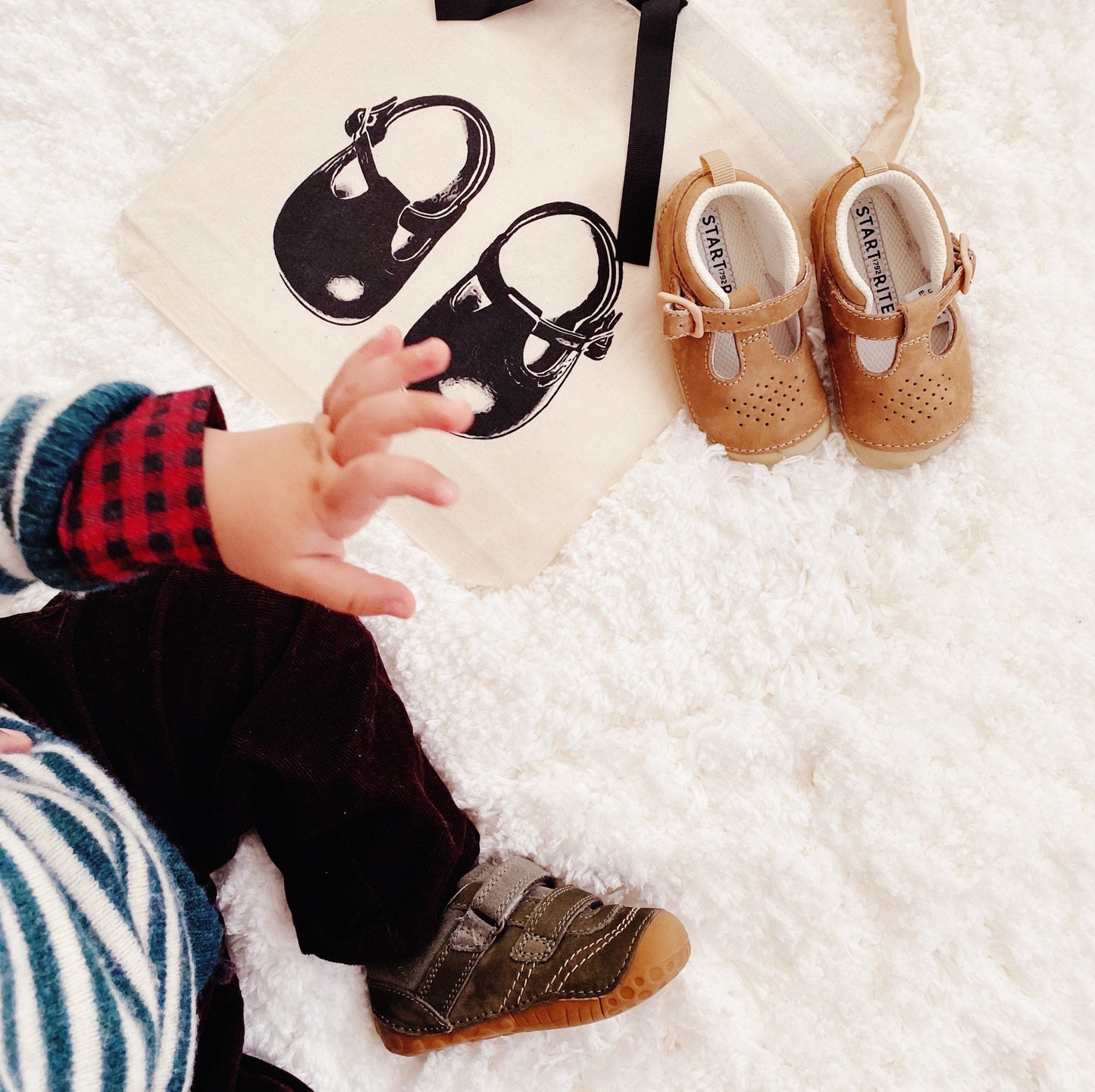Baby Shoe Bag, Cream - Concordia Style Boutique
