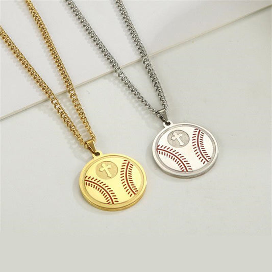 Cross Round Sign Pendant Necklace - Premium necklace from Concordia Style Boutique - Just $16.78! Shop now at Concordia Style Boutique