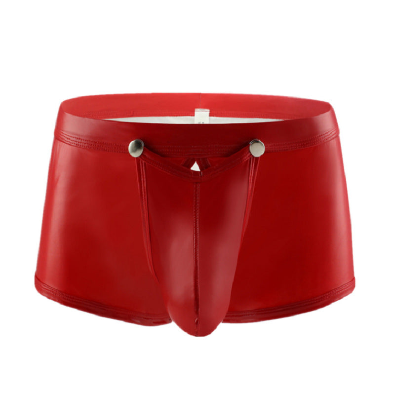 Men's PVC Bright Leather Boxers - Premium underwear from Concordia Style Boutique - Just $25.59! Shop now at Concordia Style Boutique