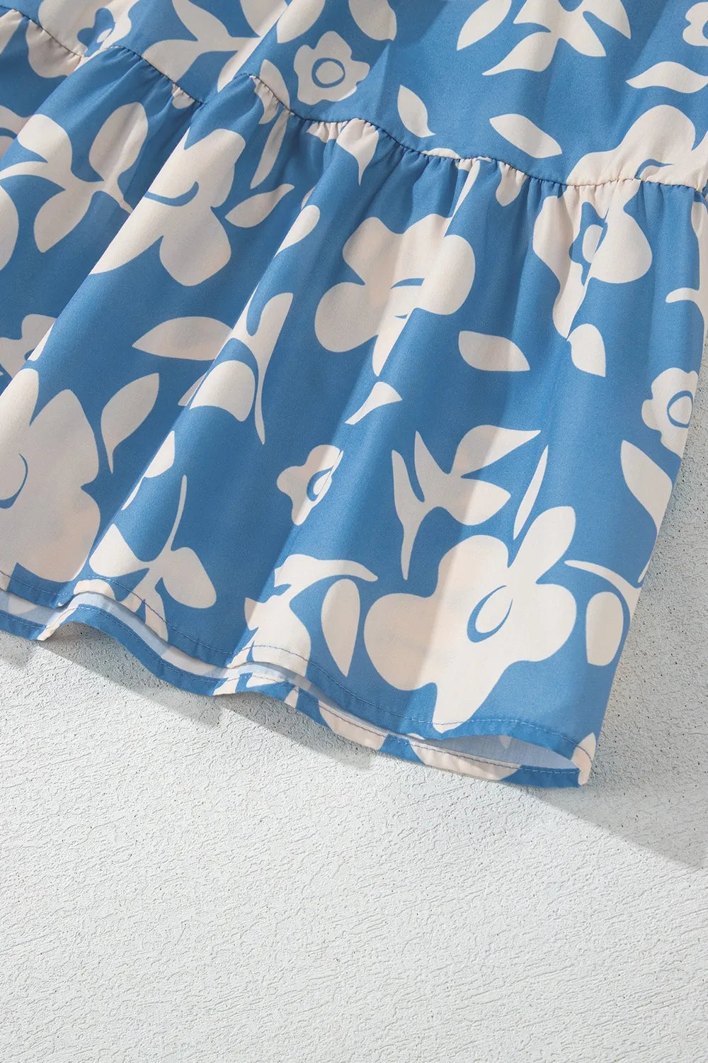 Floral Flutter Shoulder Tiered Flowy Midi Dress - Concordia Style Boutique