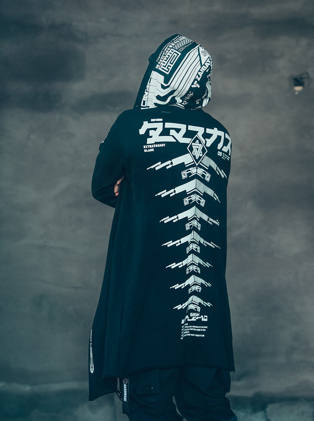 Sim507 Cyber Alien Trench Coat - Concordia Style Boutique