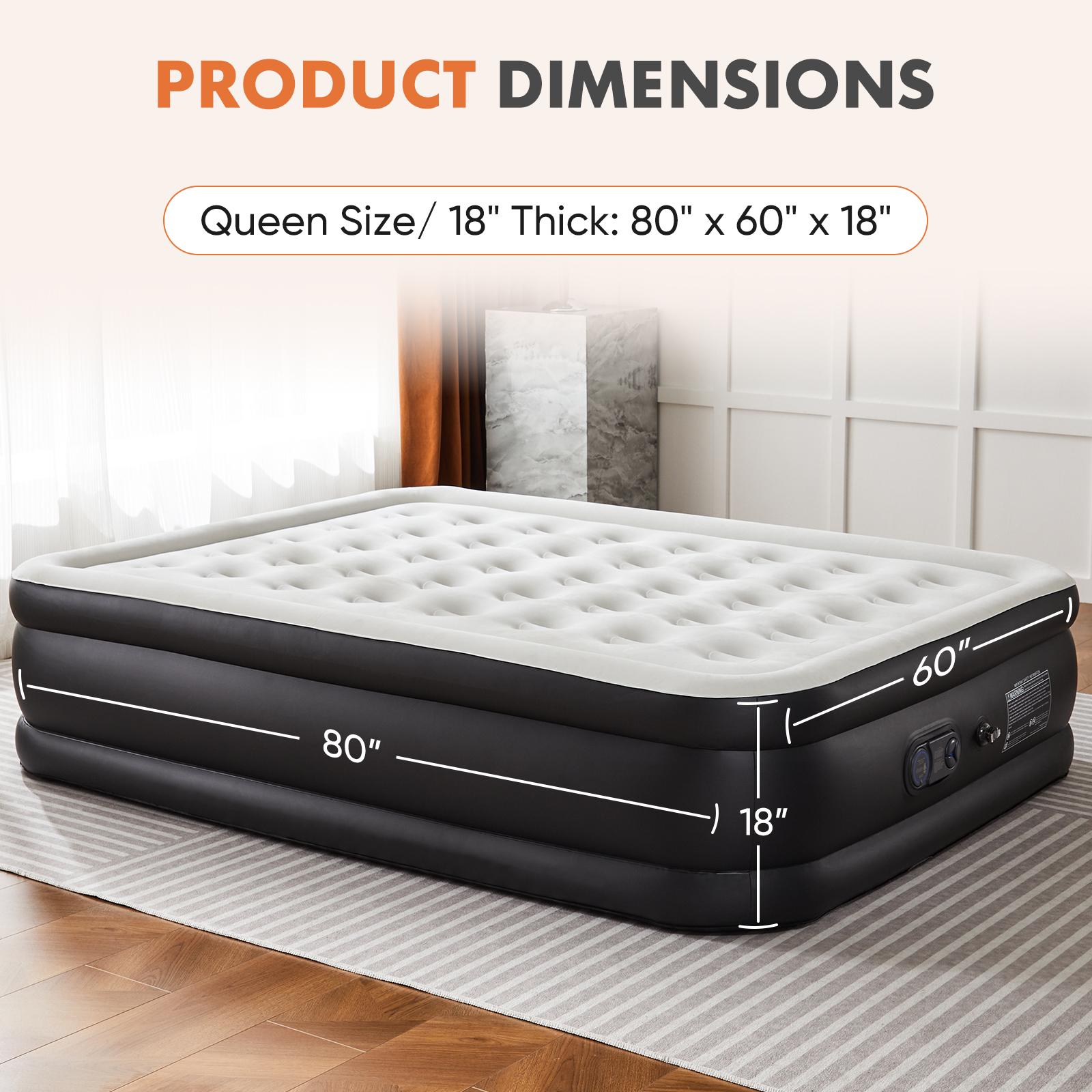 Air Mattress - 18" Inflatable Blow Up Mattress Airbed - Premium Air Mattress from Concordia Style Boutique - Just $86.31! Shop now at Concordia Style Boutique