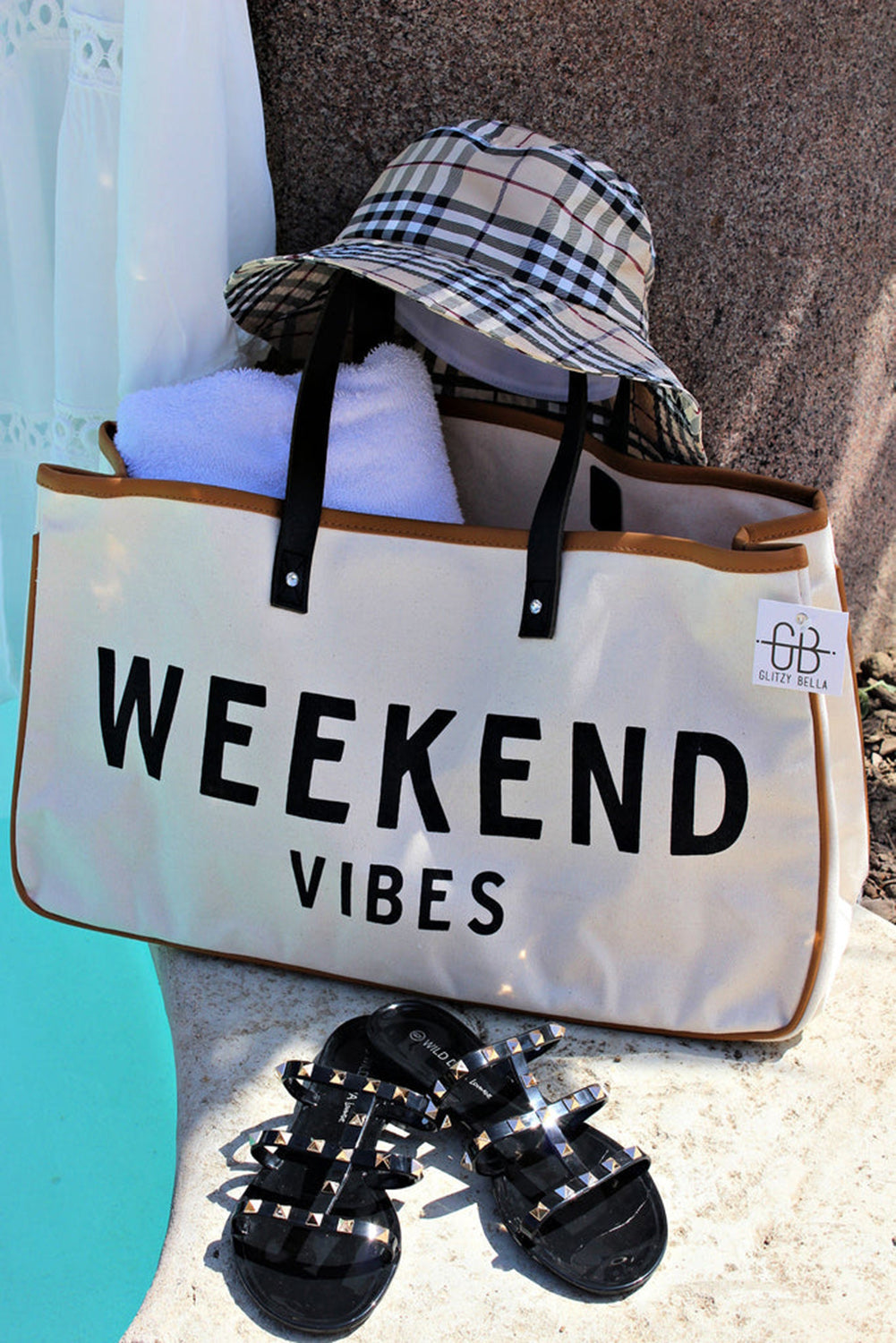 Alicia WEEKEND VIBES Canvas Tote - Concordia Style Boutique