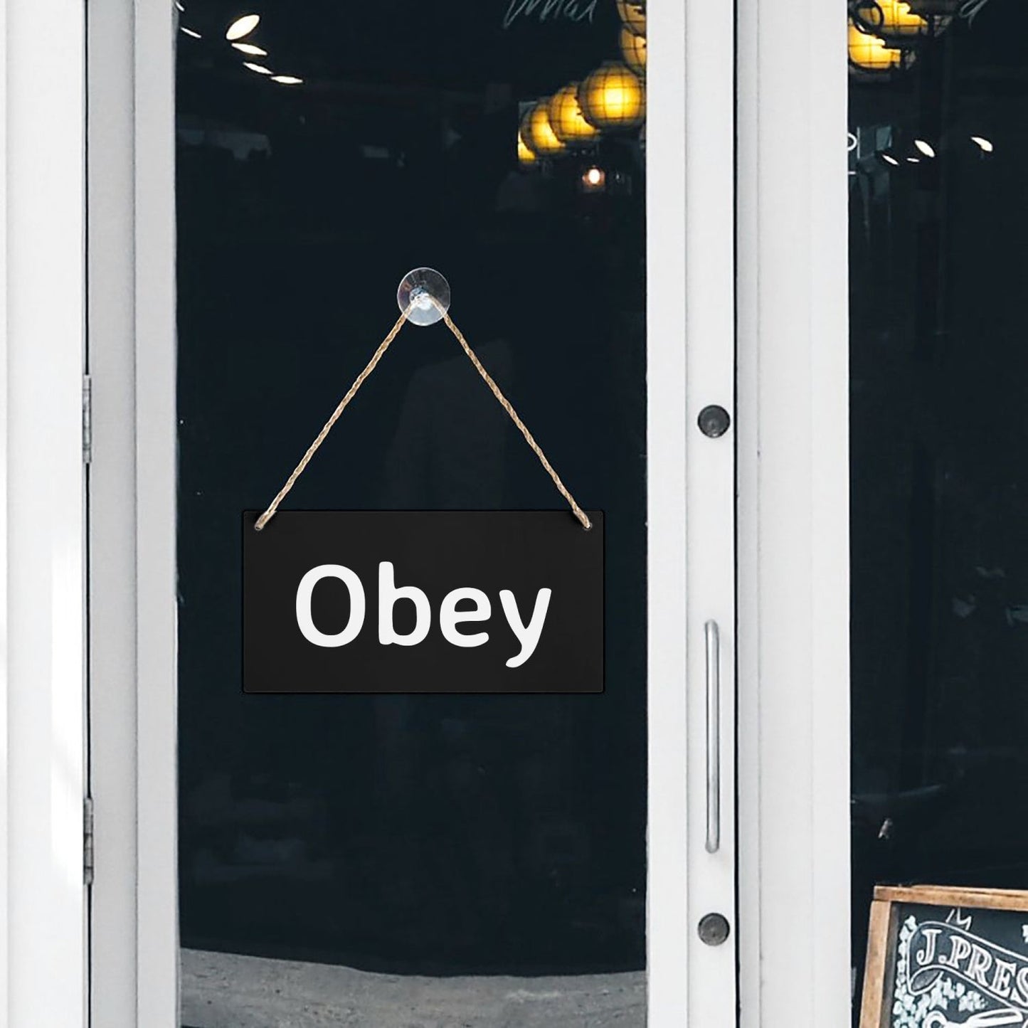 Wooden Door Plate - Obey - Premium door plate from Concordia Style Boutique - Just $15.50! Shop now at Concordia Style Boutique