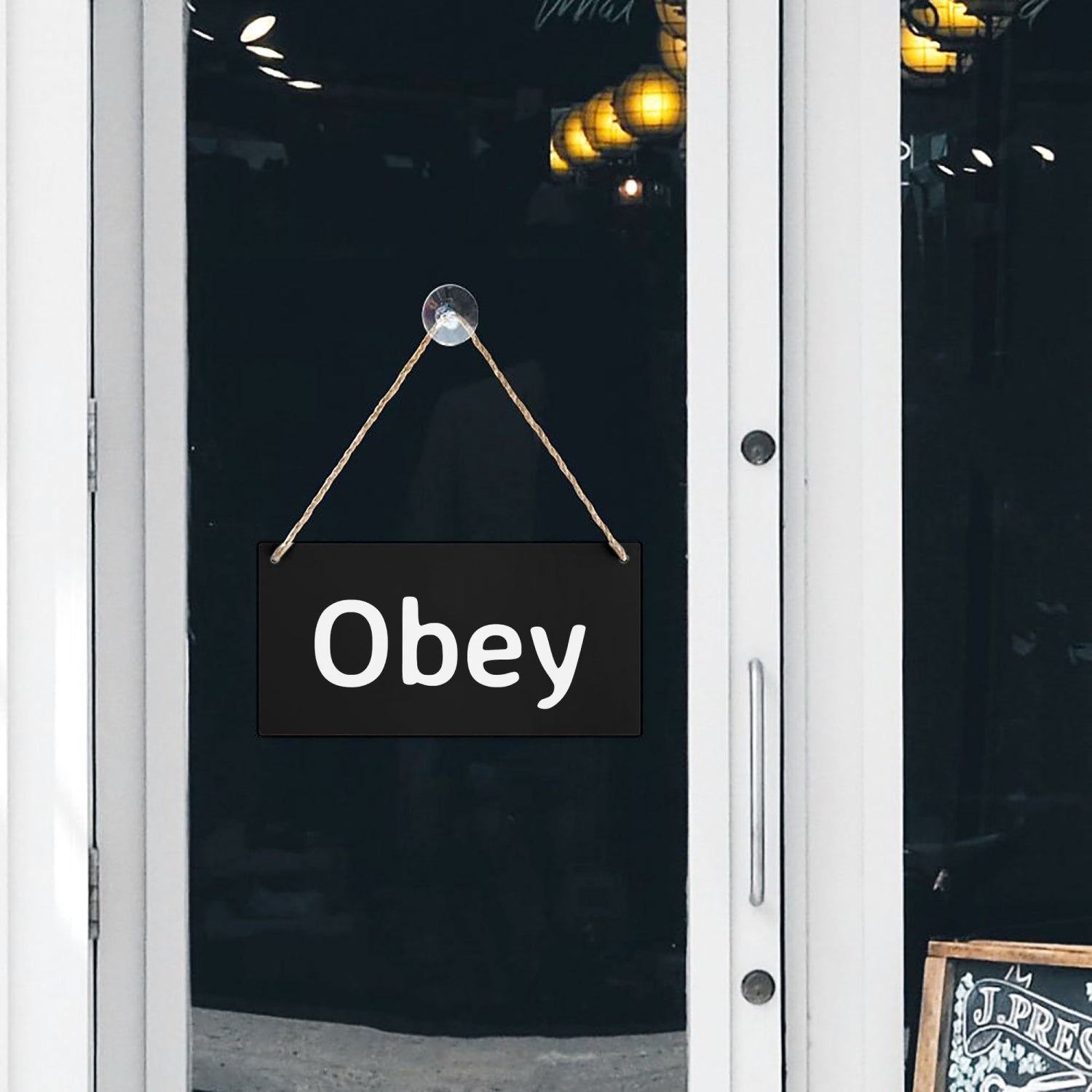 Wooden Door Plate - Obey - Premium door plate from Concordia Style Boutique - Just $15.50! Shop now at Concordia Style Boutique