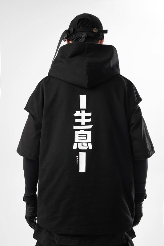 JX "All Business" Short Sleeves Hoodie - Premium Clothing from Niepce Inc - Just $37! Shop now at Concordia Style Boutique