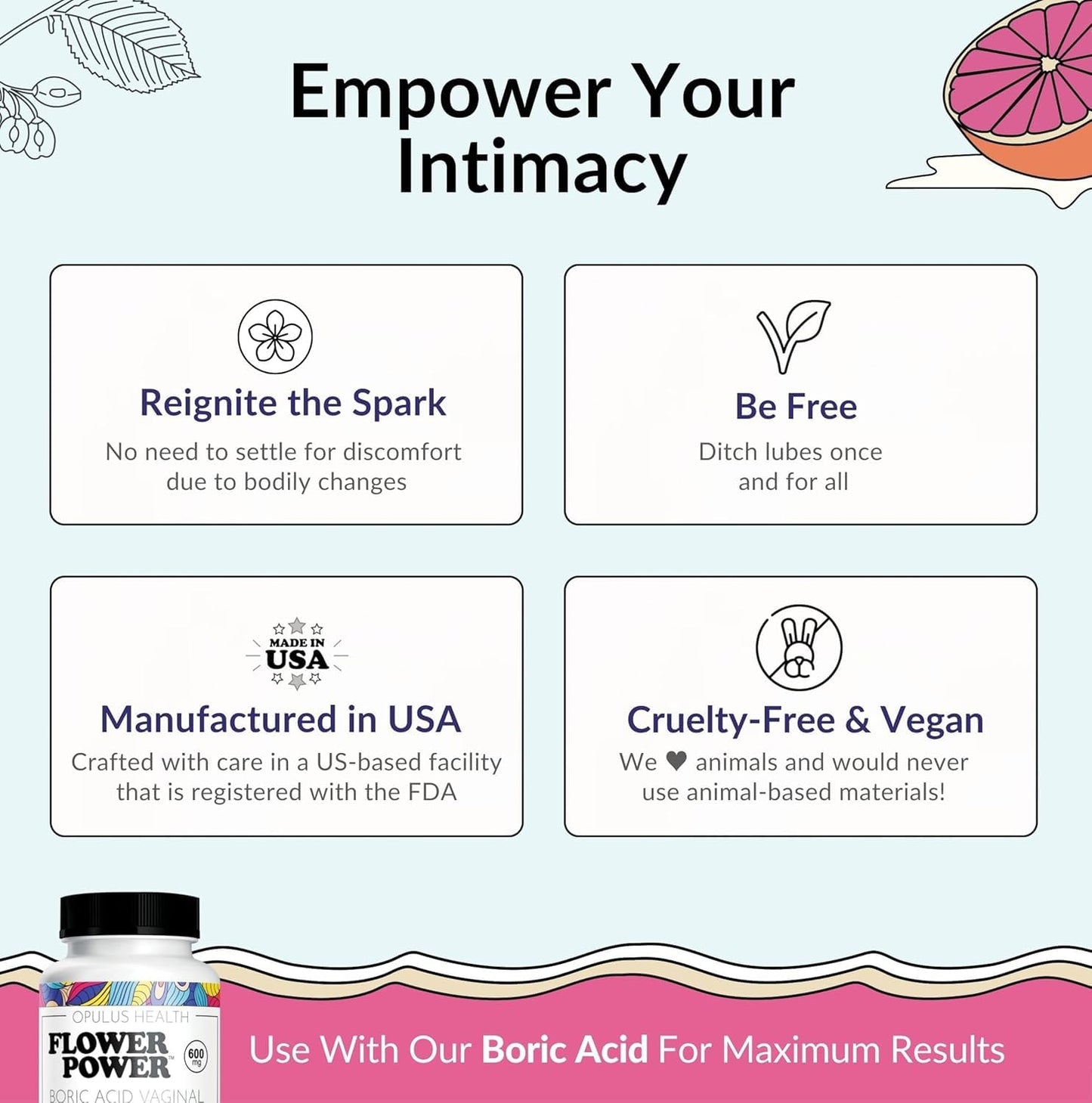 Feminine Support Capsules – Slippery Elm for Vaginal Health