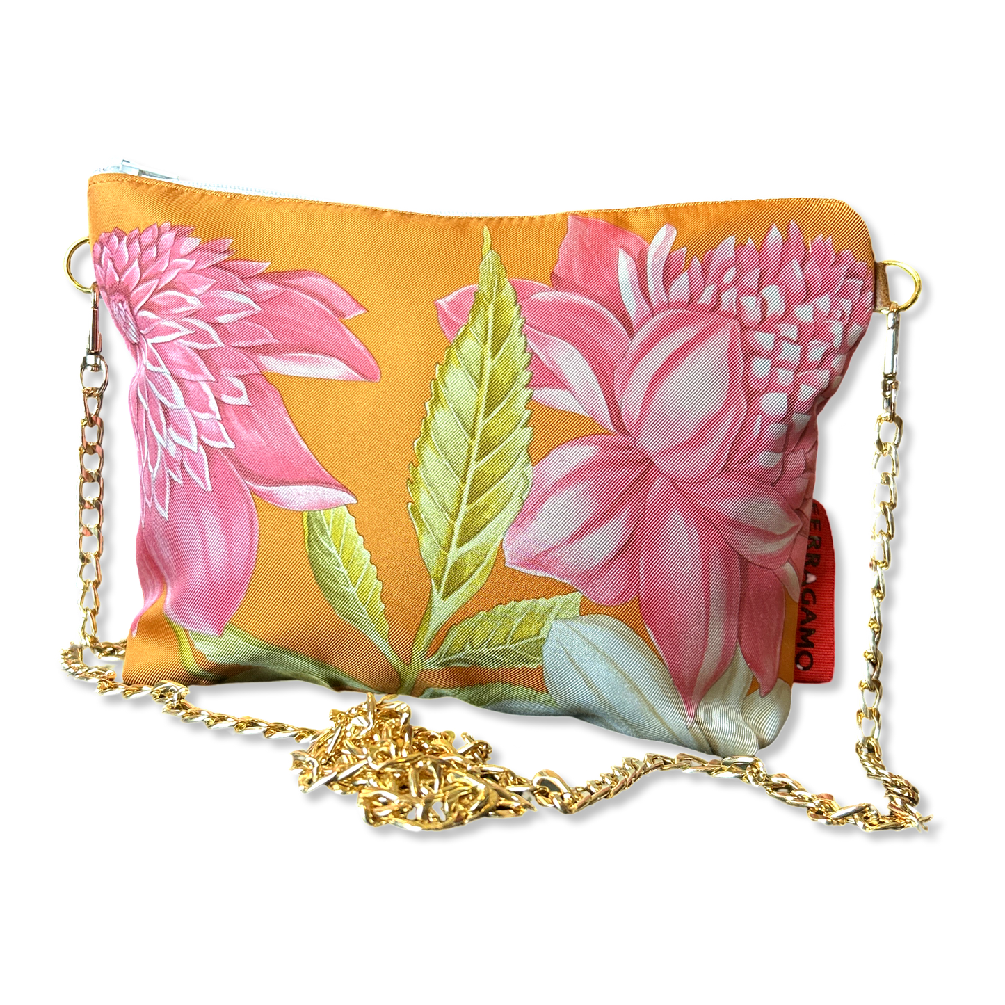 Ferragamo Fiori Vintage Scarf Crossbody Bag