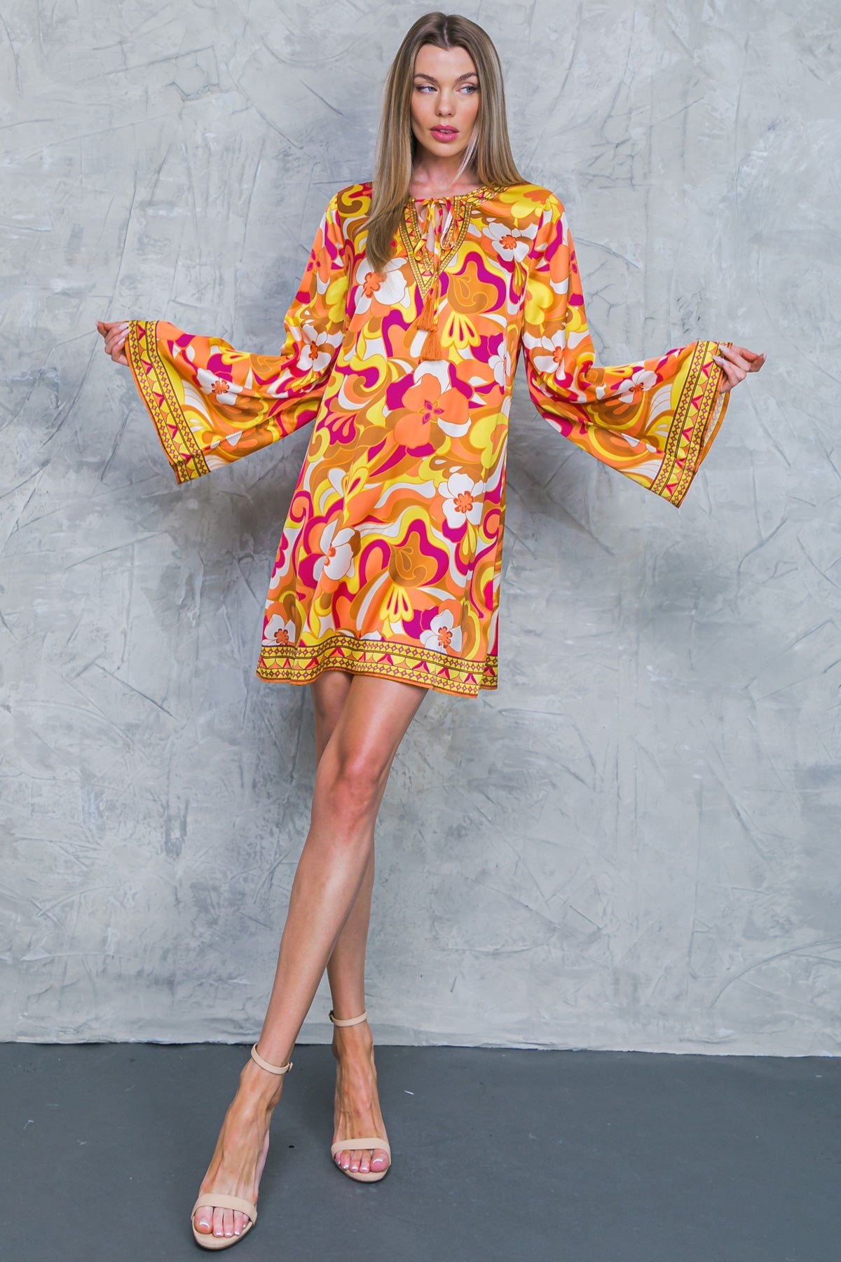 CAUGHT FEELINGS WOVEN MINI DRESS - Concordia Style Boutique