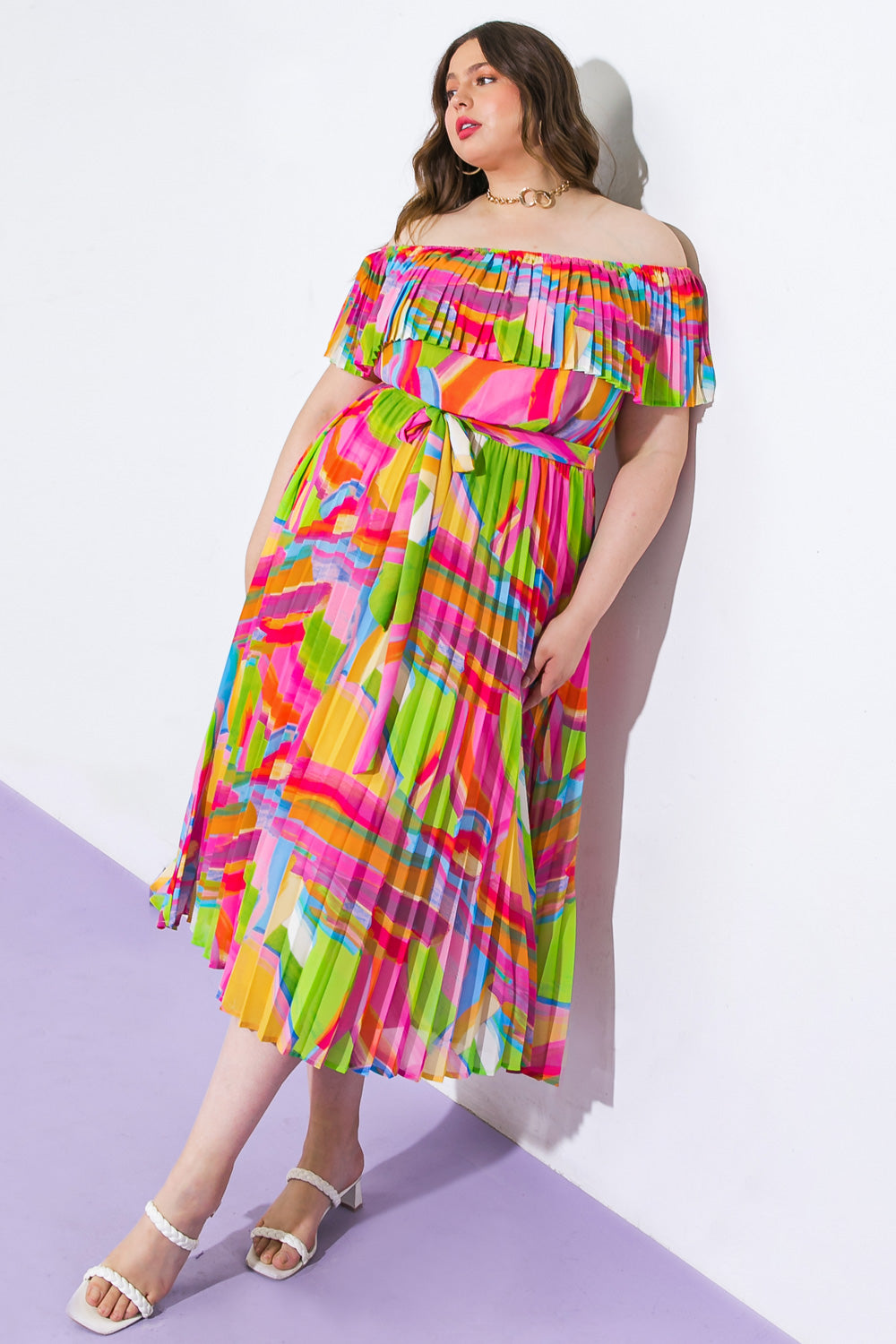 BLOSSOM BOULEVARD WOVEN MIDI DRESS - Concordia Style Boutique