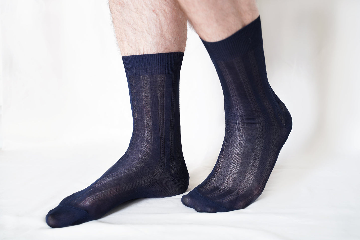 tittimitti® 100% Mercerized "Filo di Scozia" Cotton Men's Dress & Trouser Socks. 3-Pack. Made in Italy