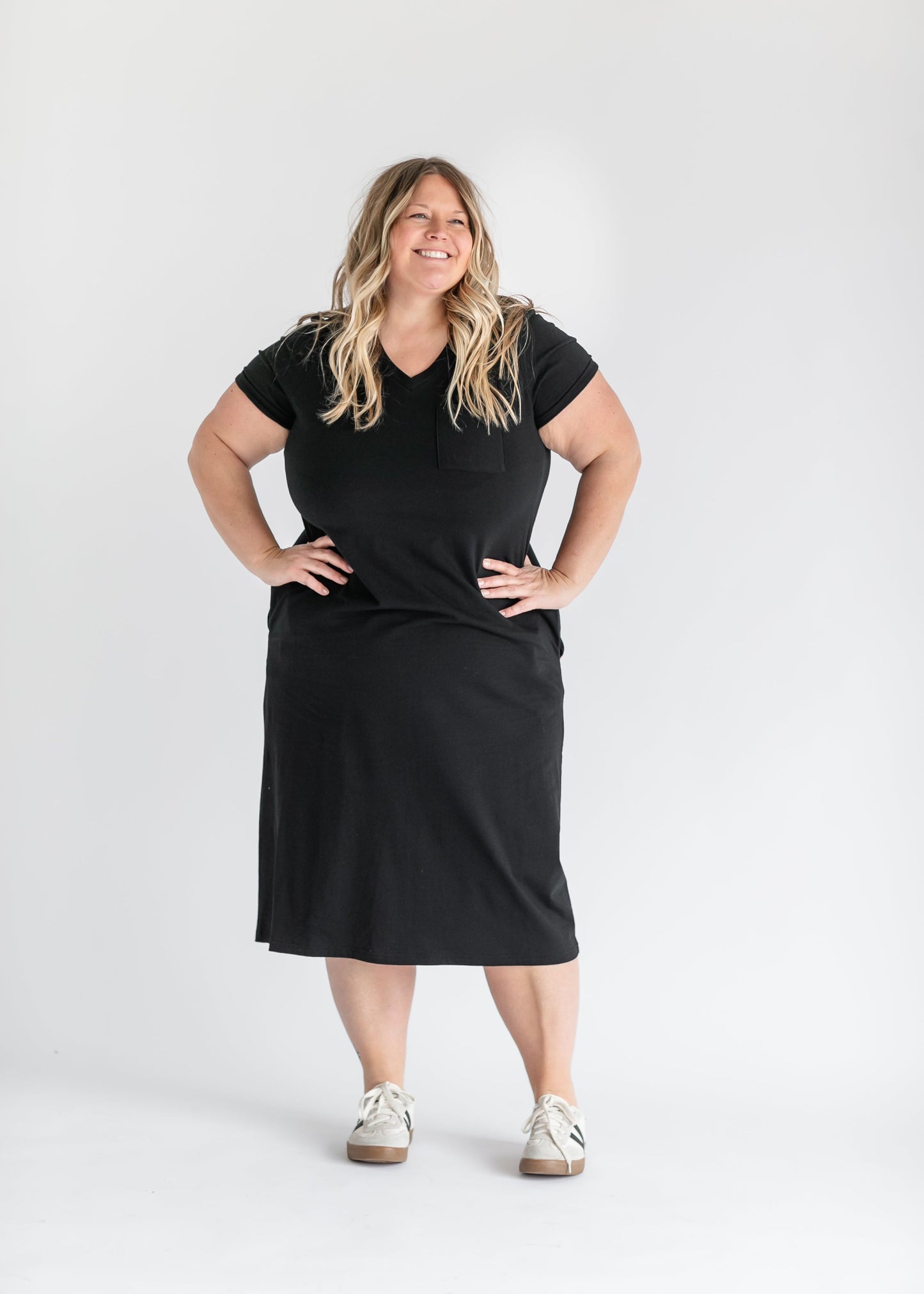 Finley V-neck T-shirt Dress