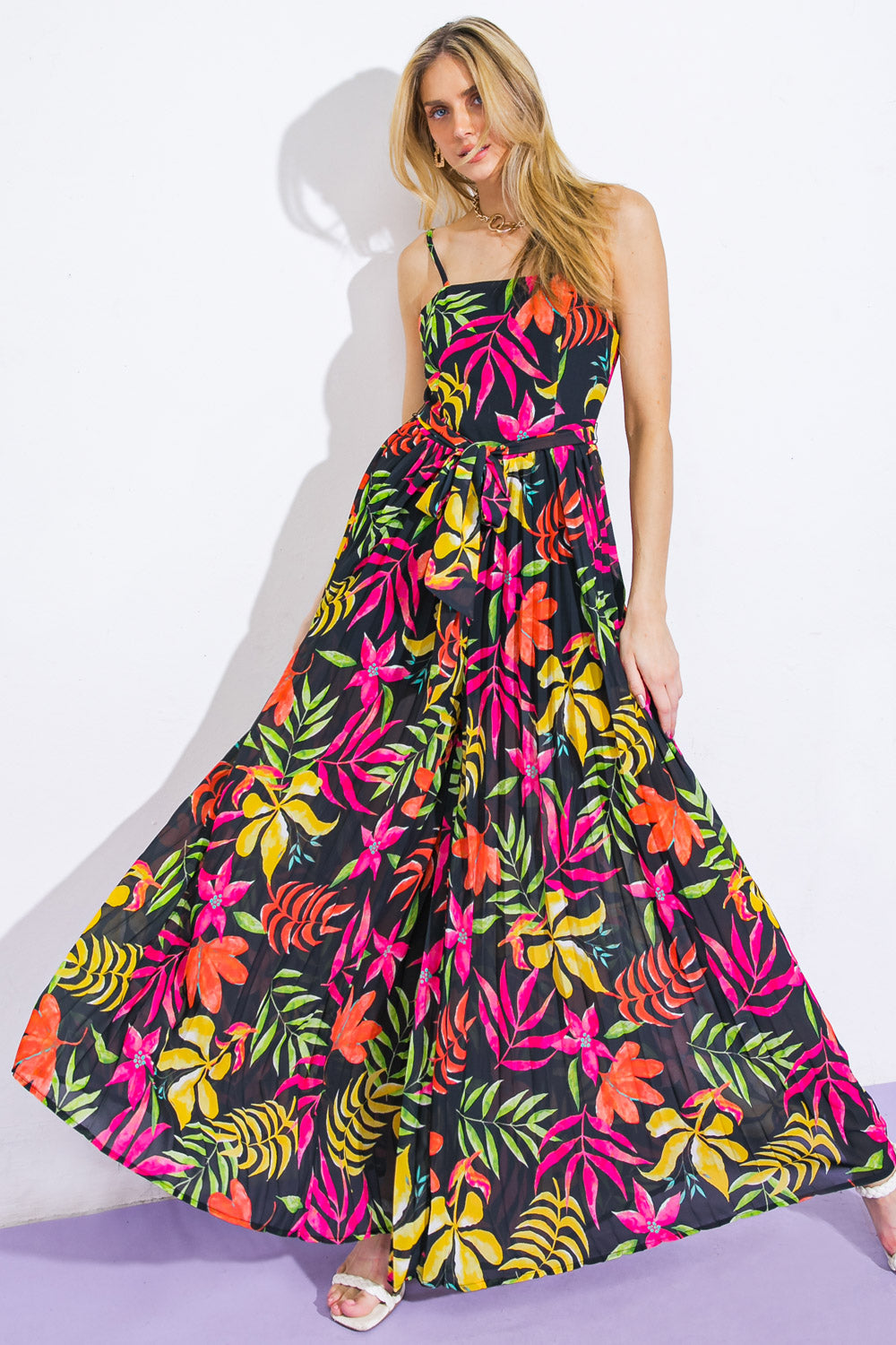 BLOSSOMING WITH JOY WOVEN JUMPSUIT - Concordia Style Boutique