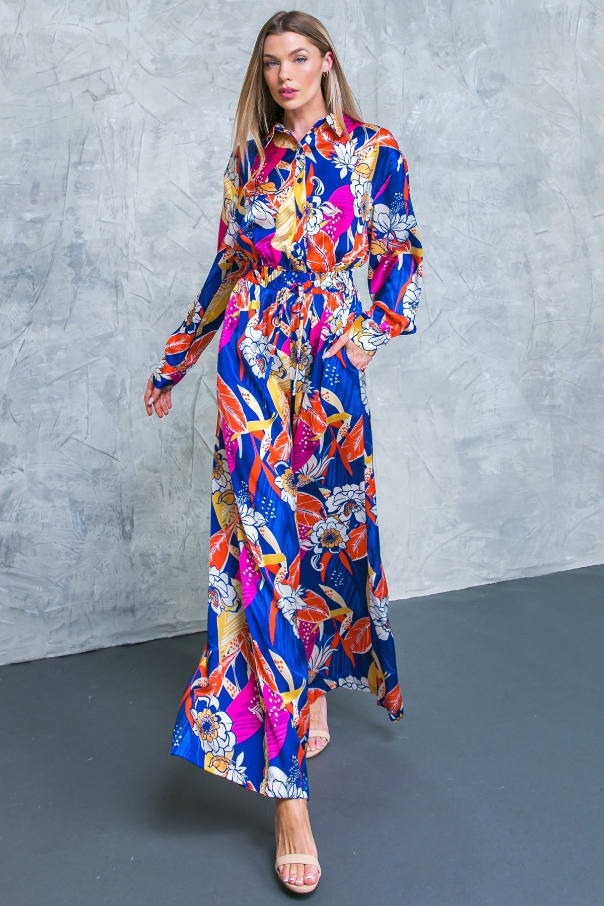 BLOOMING HOPE WOVEN JUMPSUIT - Concordia Style Boutique