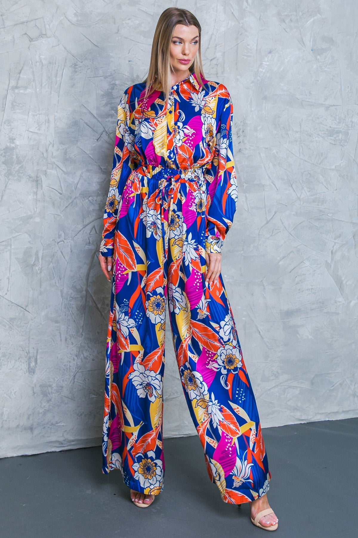 BLOOMING HOPE WOVEN JUMPSUIT - Concordia Style Boutique
