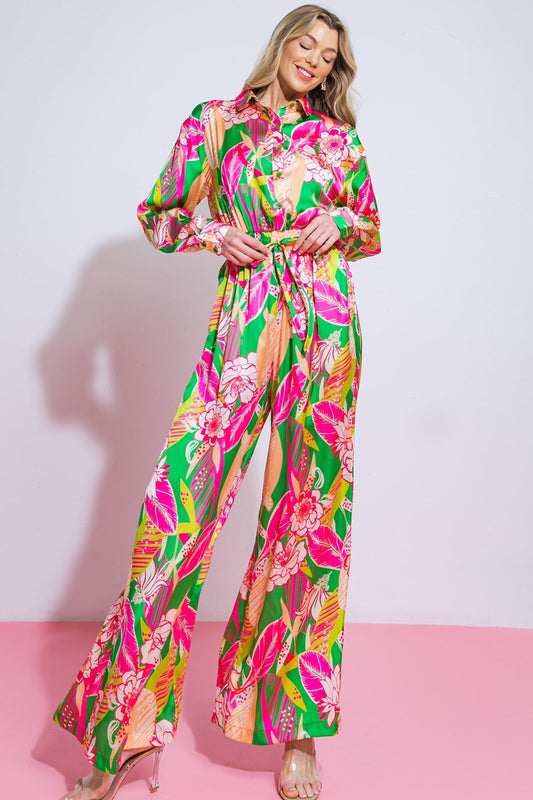 BLOOMING HOPE WOVEN JUMPSUIT - Concordia Style Boutique