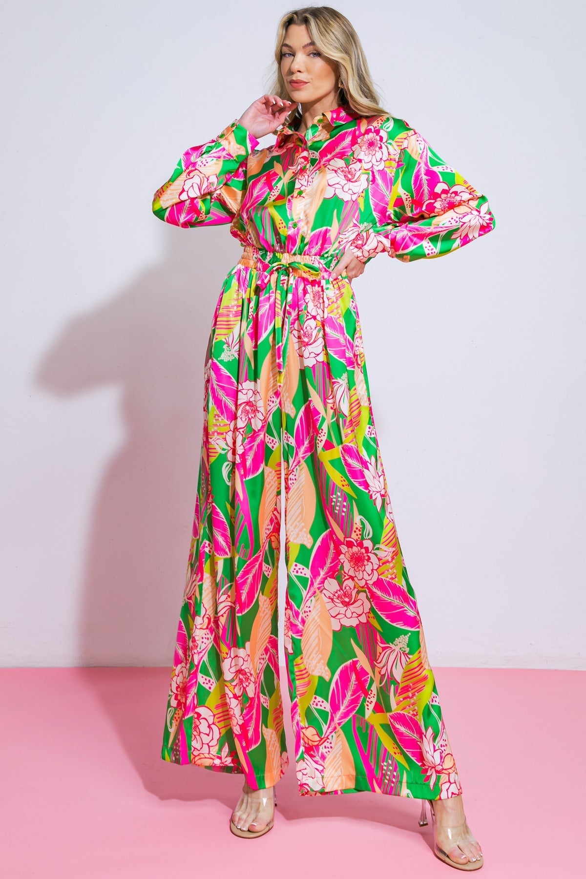 BLOOMING HOPE WOVEN JUMPSUIT - Concordia Style Boutique