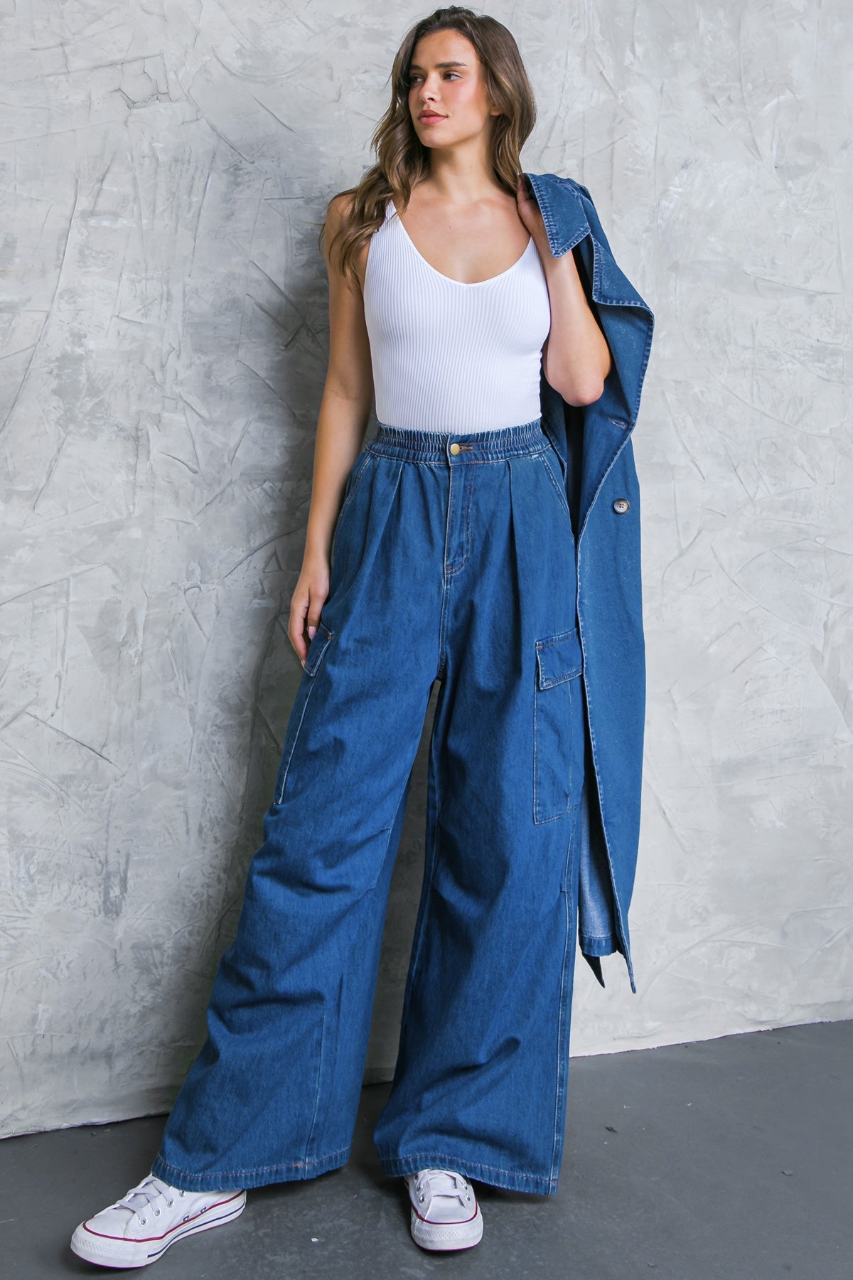 ALL THE BUZZ WASHED DENIM PANTS - Concordia Style Boutique