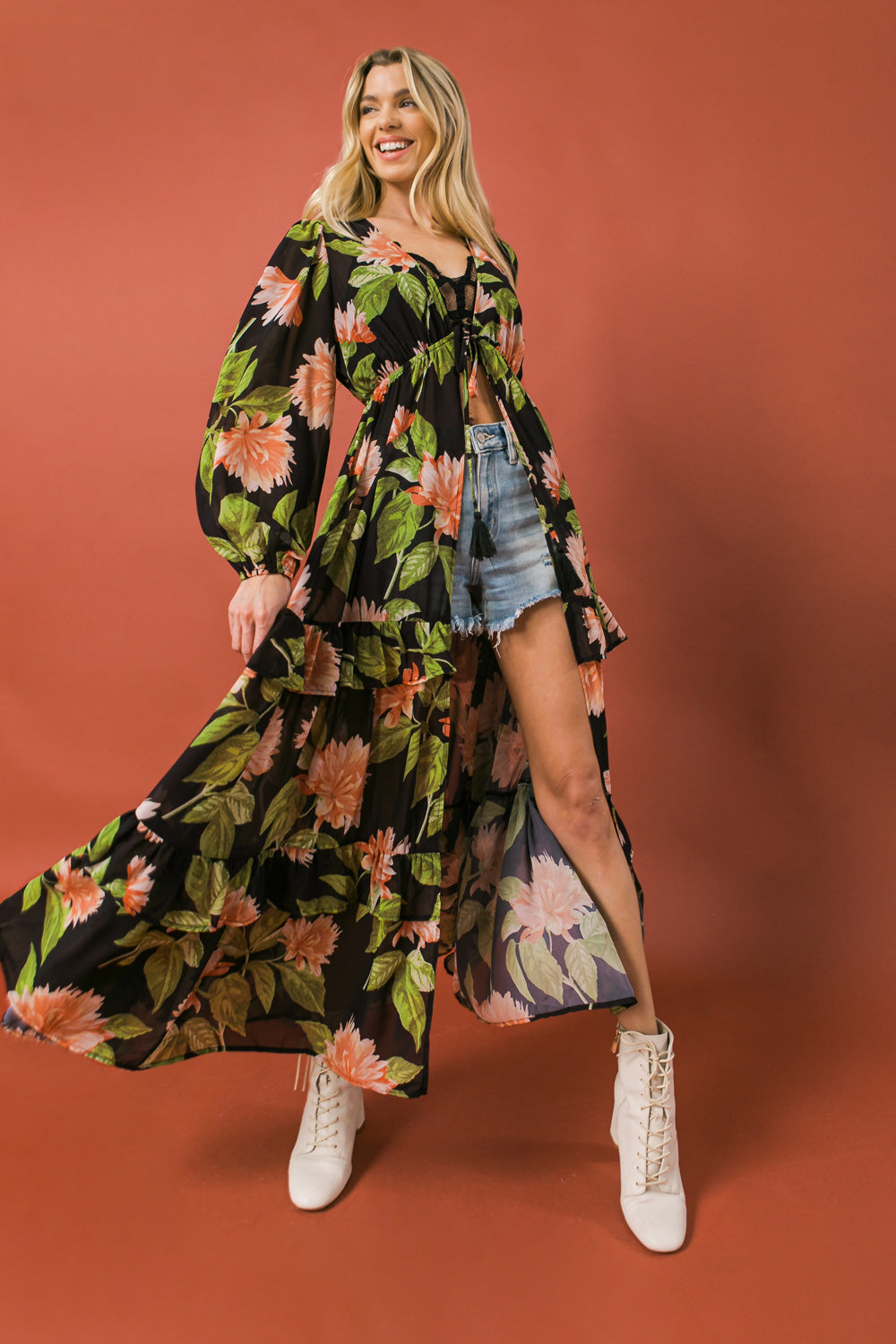 BEIN WITH THE BASICS WOVEN MAXI COVER UP - Concordia Style Boutique