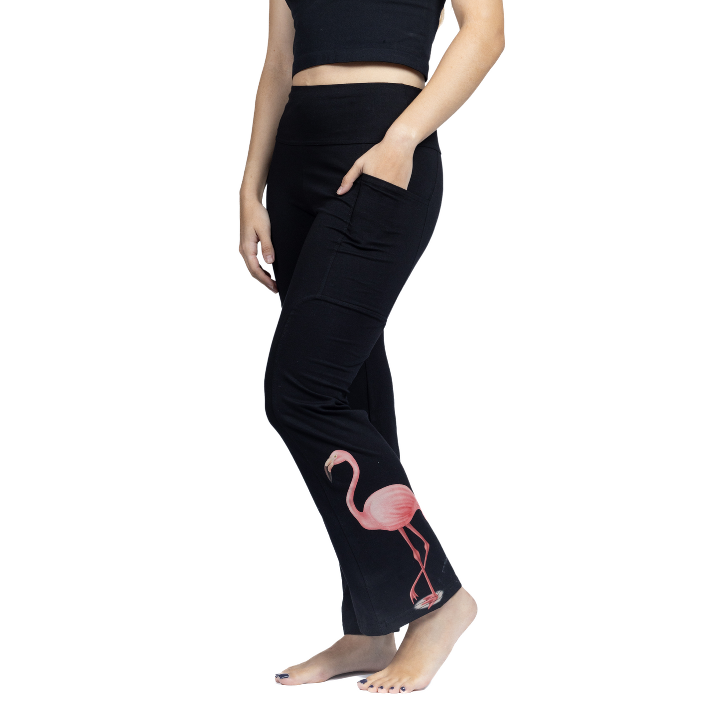 Flamingo Yoga Pants with Pockets