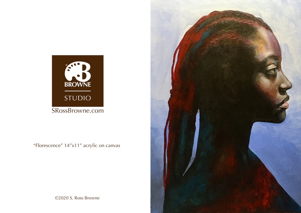'FLORESCENCE' S. Ross Browne Greeting Card: 5x7 Frame Ready