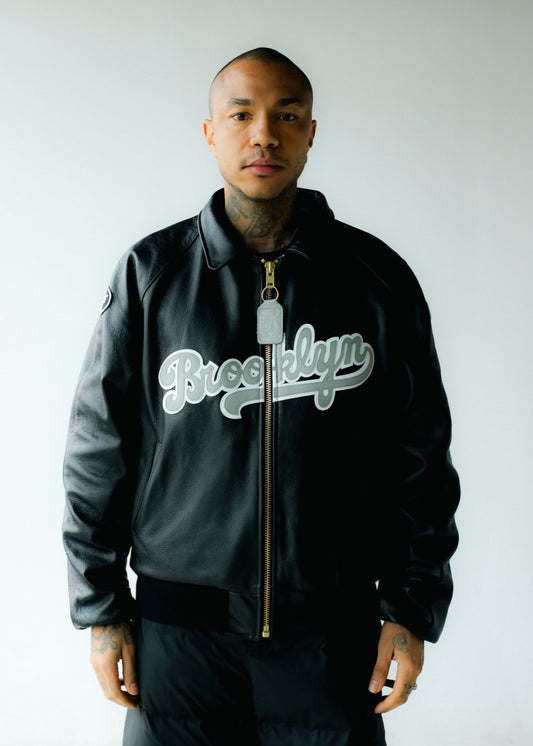 FLY GEENIUS X VANSON | BOMBER JACKET | BROOKLYN - BLACK