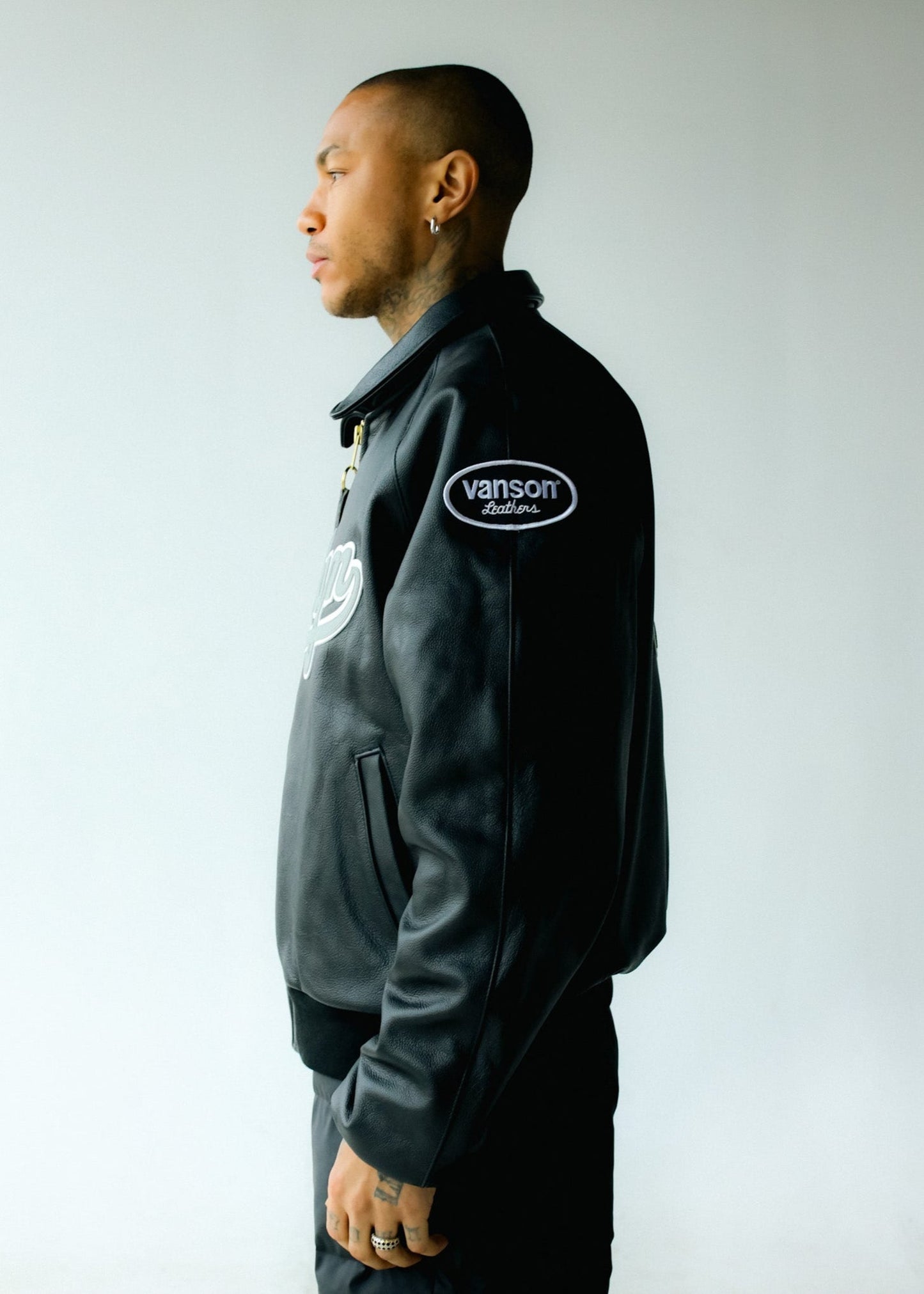 FLY GEENIUS X VANSON | BOMBER JACKET | BROOKLYN - BLACK