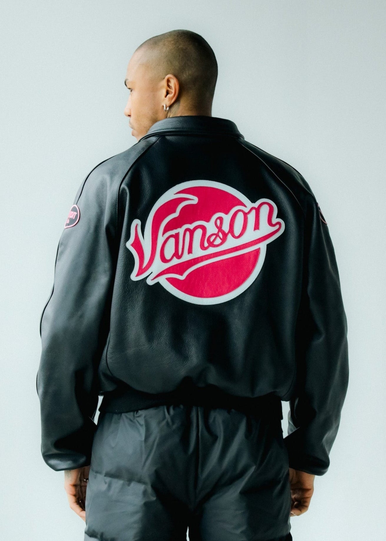 FLY GEENIUS X VANSON | BOMBER JACKET | HARLEM - BLACK/FUCHSIA