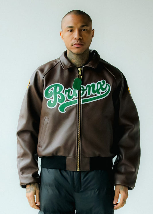 FLY GEENIUS X VANSON | BOMBER JACKET | BRONX - BROWN