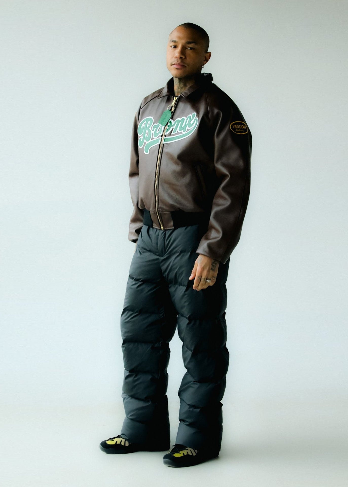FLY GEENIUS X VANSON | BOMBER JACKET | BRONX - BROWN