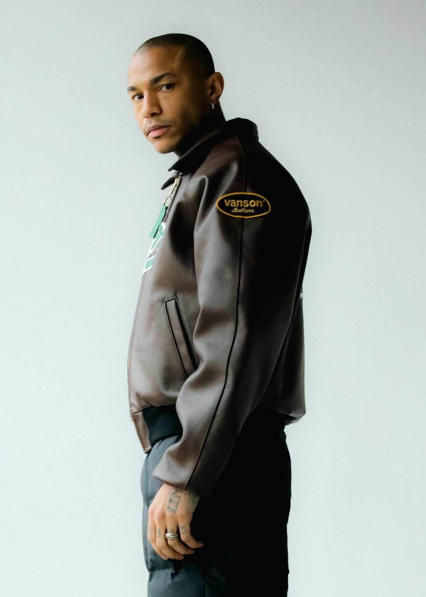FLY GEENIUS X VANSON | BOMBER JACKET | BRONX - BROWN
