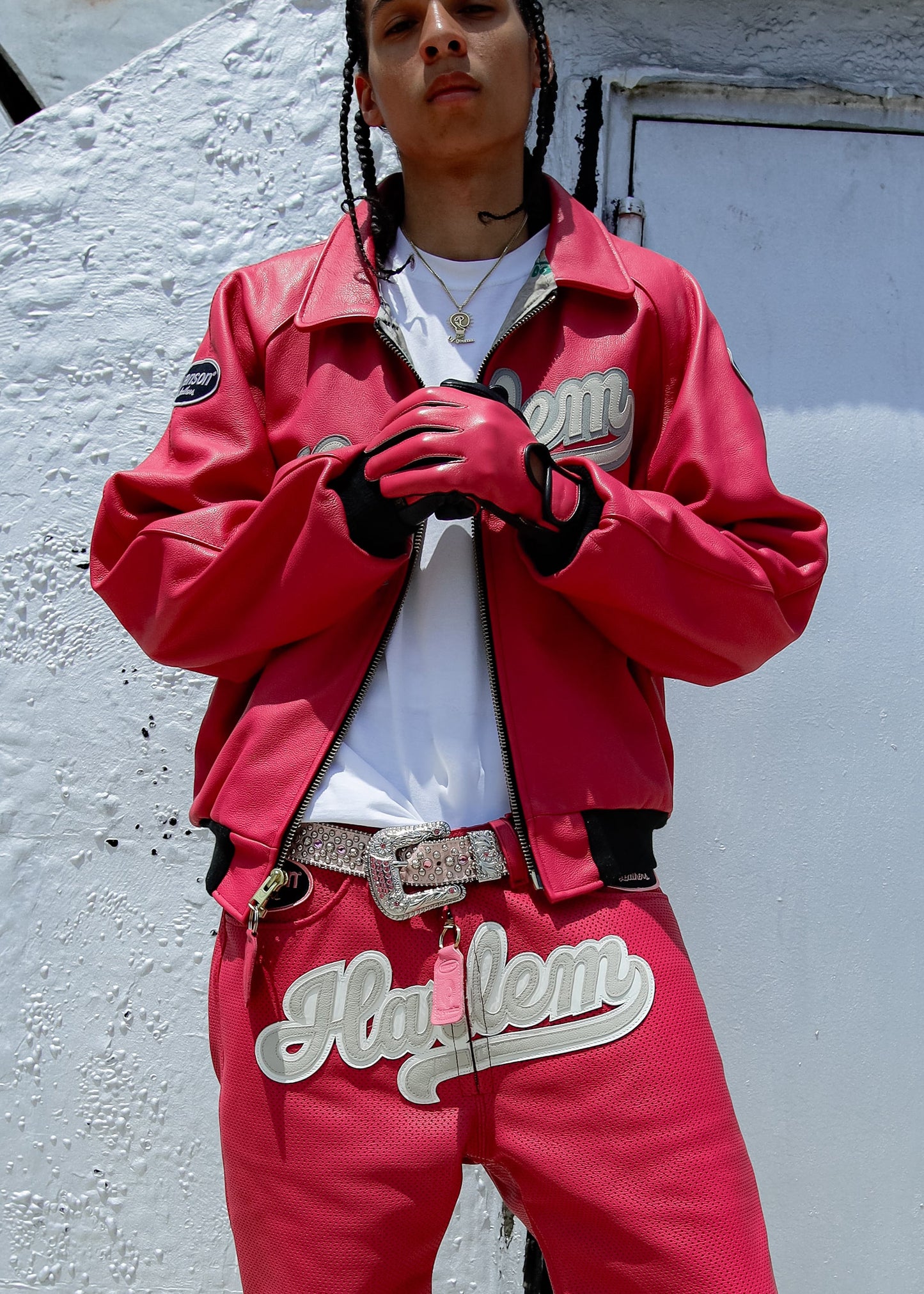 FLY GEENIUS X VANSON | LEATHER SHORTS | HARLEM - FUCHSIA