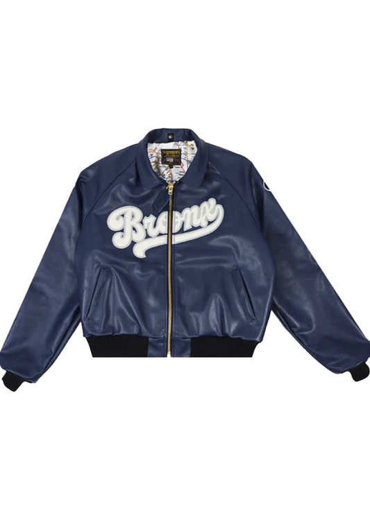 FLY GEENIUS X VANSON | BOMBER JACKET | BRONX - NAVY BLUE